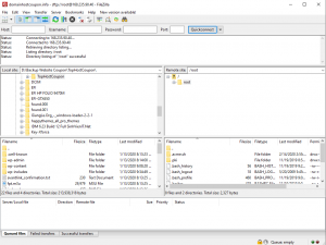 filezilla failed to retrieve directory listing fixed