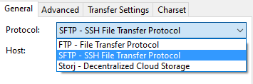 Fillezilla protocol