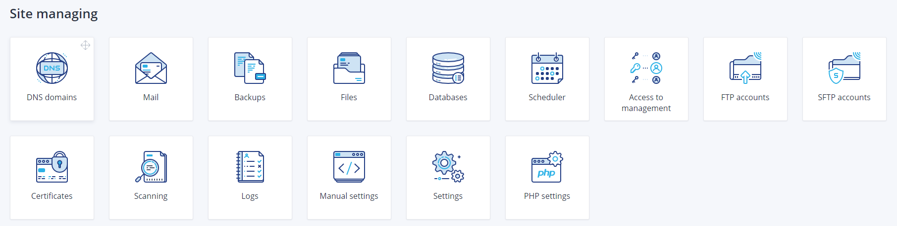 fastpanel features