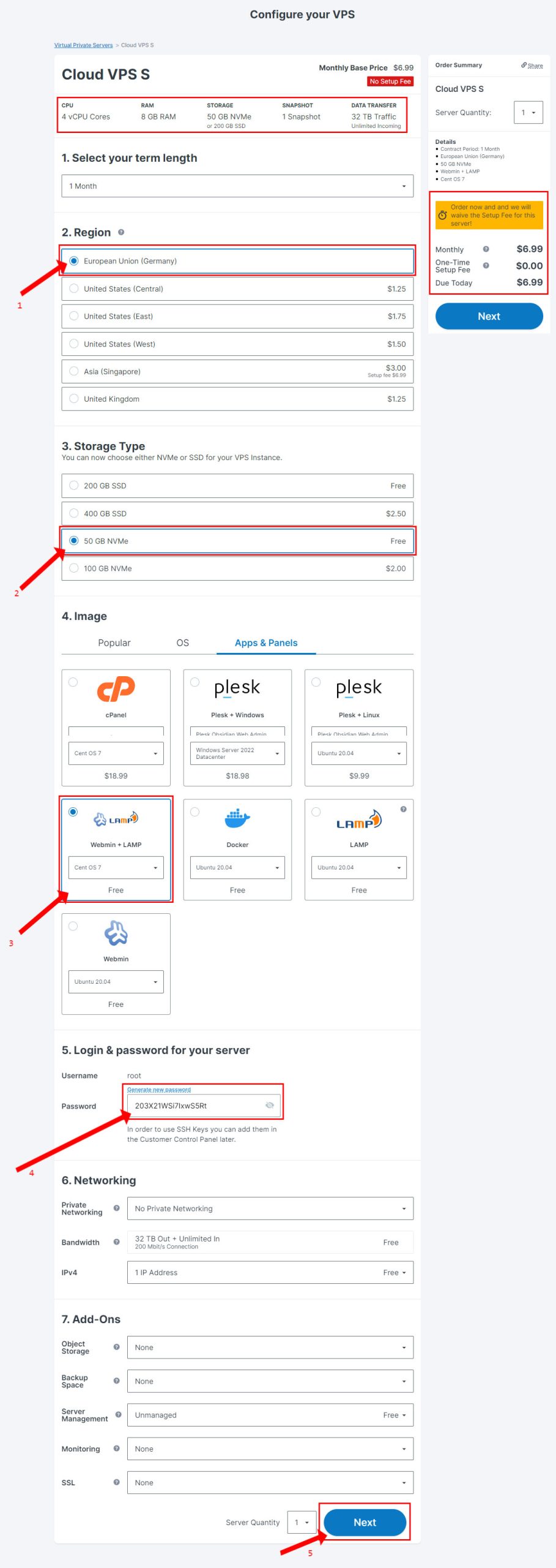 Contabo VPS configure